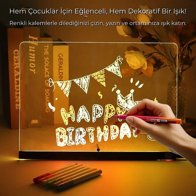 BrightNote™  LED Işıklı Yazı ve Çizim Panosu