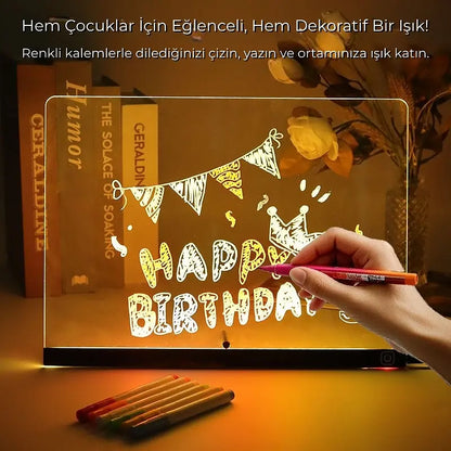 BrightNote™  LED Işıklı Yazı ve Çizim Panosu